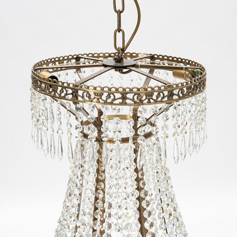 A Gustavian style chandelier, 21st Century.