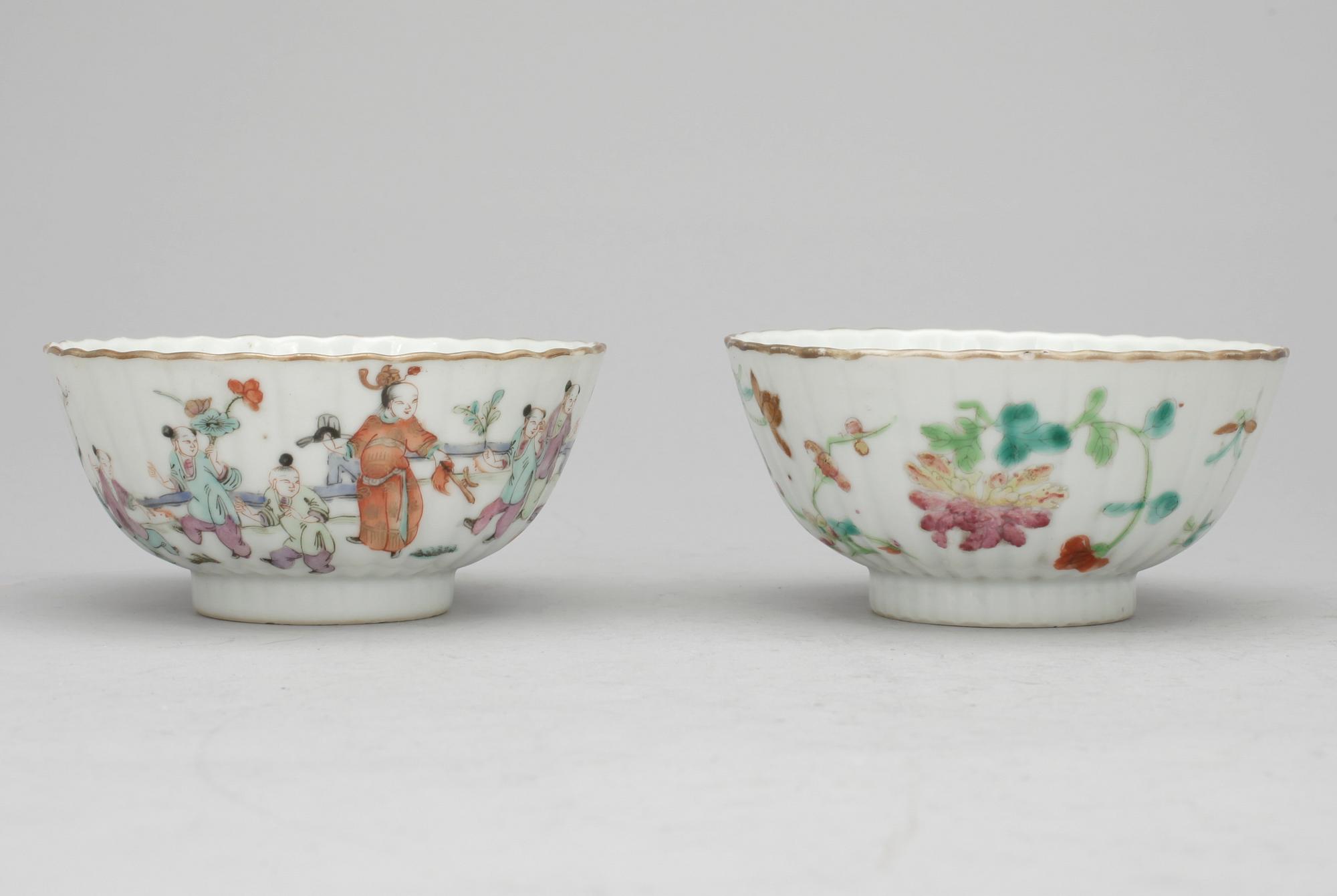 SERVISDELAR, 12 delar, porslin, Qingdynastin, 1800-tal.