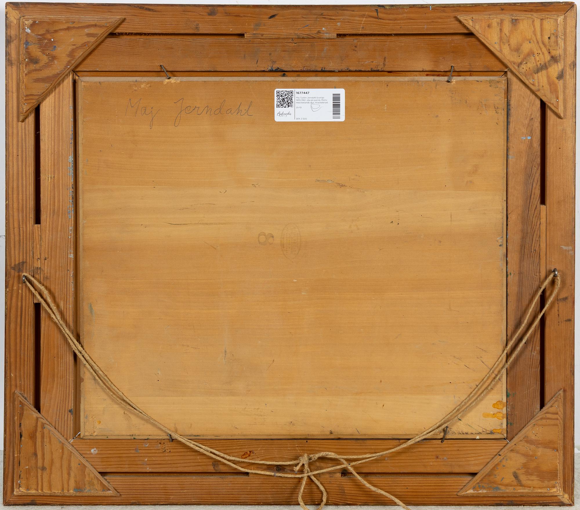 Maj Tydén Jerndahl, Landscape with grazing animals.