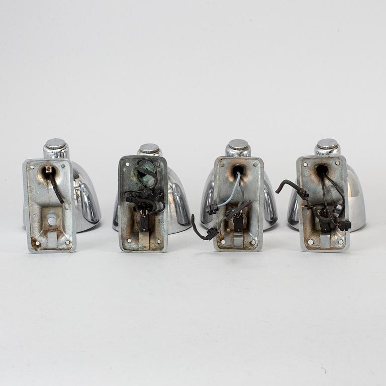 A set of four wall-ligts, probably 1920-30s.