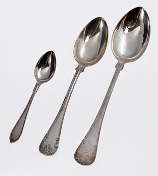 BESTICK, 68 st, silver, 1912-33. Tot vikt ca 2398 gr.