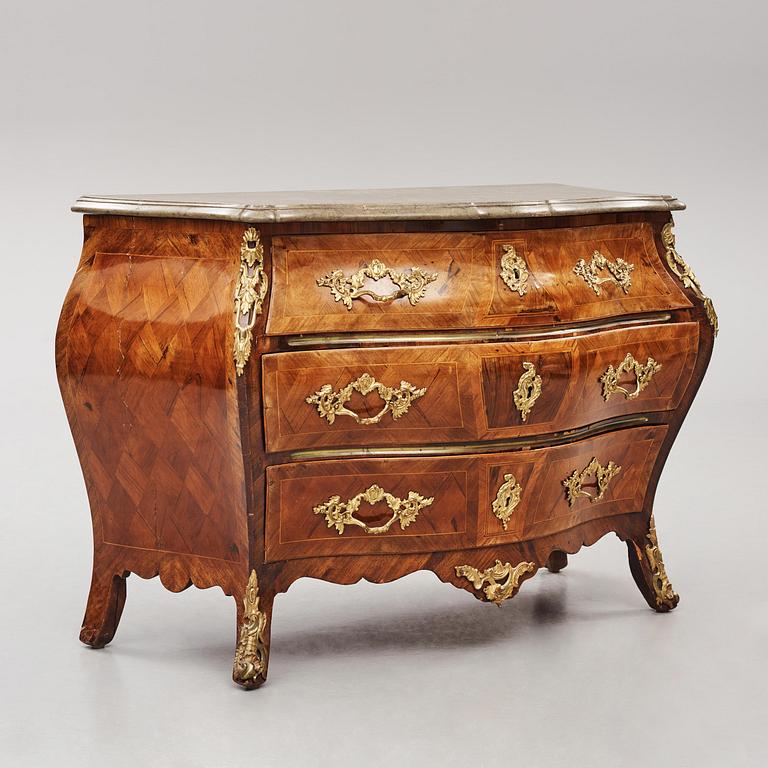 A Swedish Rococo commode by G Foltiern.