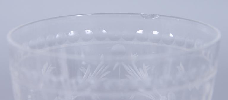 GLASSERVIS, 37 delar, Kosta.