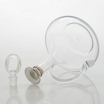 Cartier, karahvi, lasi ja sterlinghopea, Ranska 1900-luvun loppu.