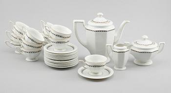 KAFFESERVIS, 15 delar, porslin, "Maria", Rosenthal, 1900-talets andra hälft.