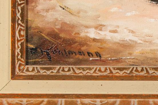 EINAR KOHLMAN, olja på duk, signerad.