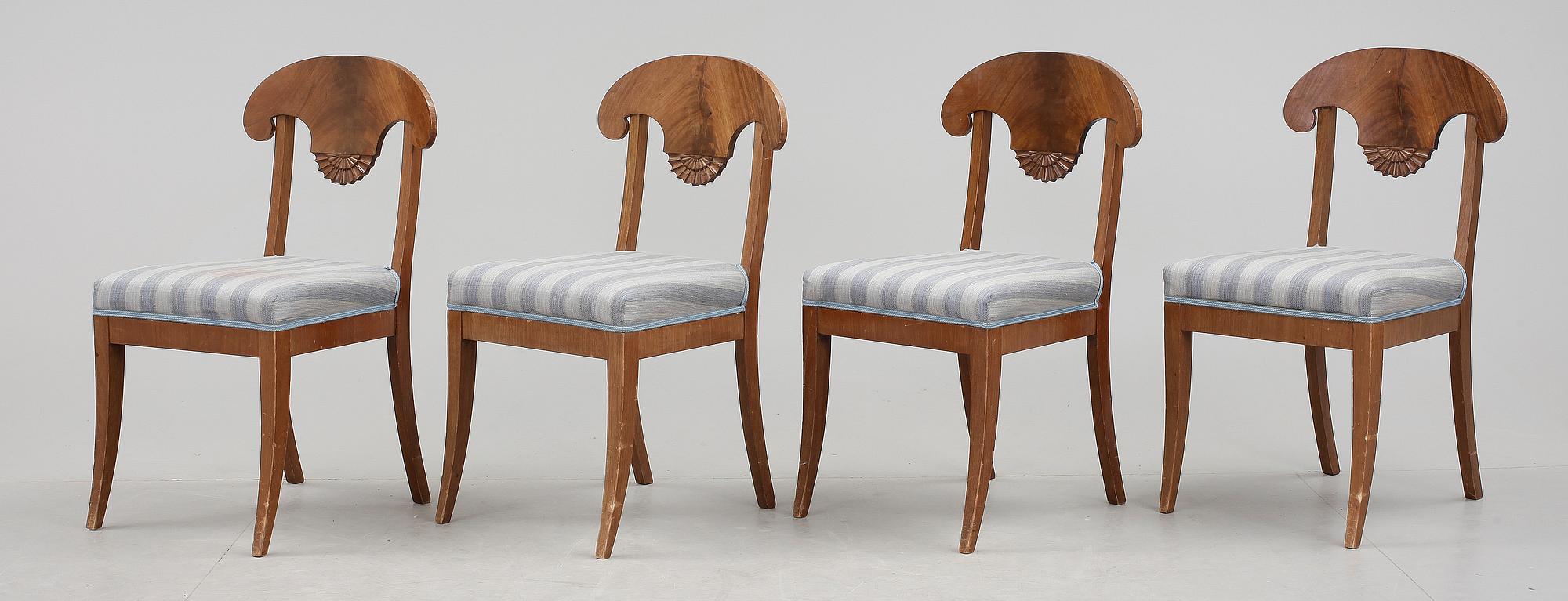 STOLAR, 4 st, Karl-Johan-stil, omkring sekelskiftet 1900.