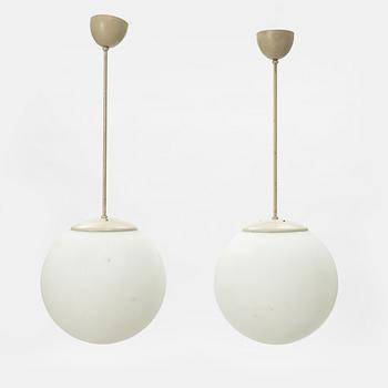 A pair of ceiling lamps, mid-20th Century.