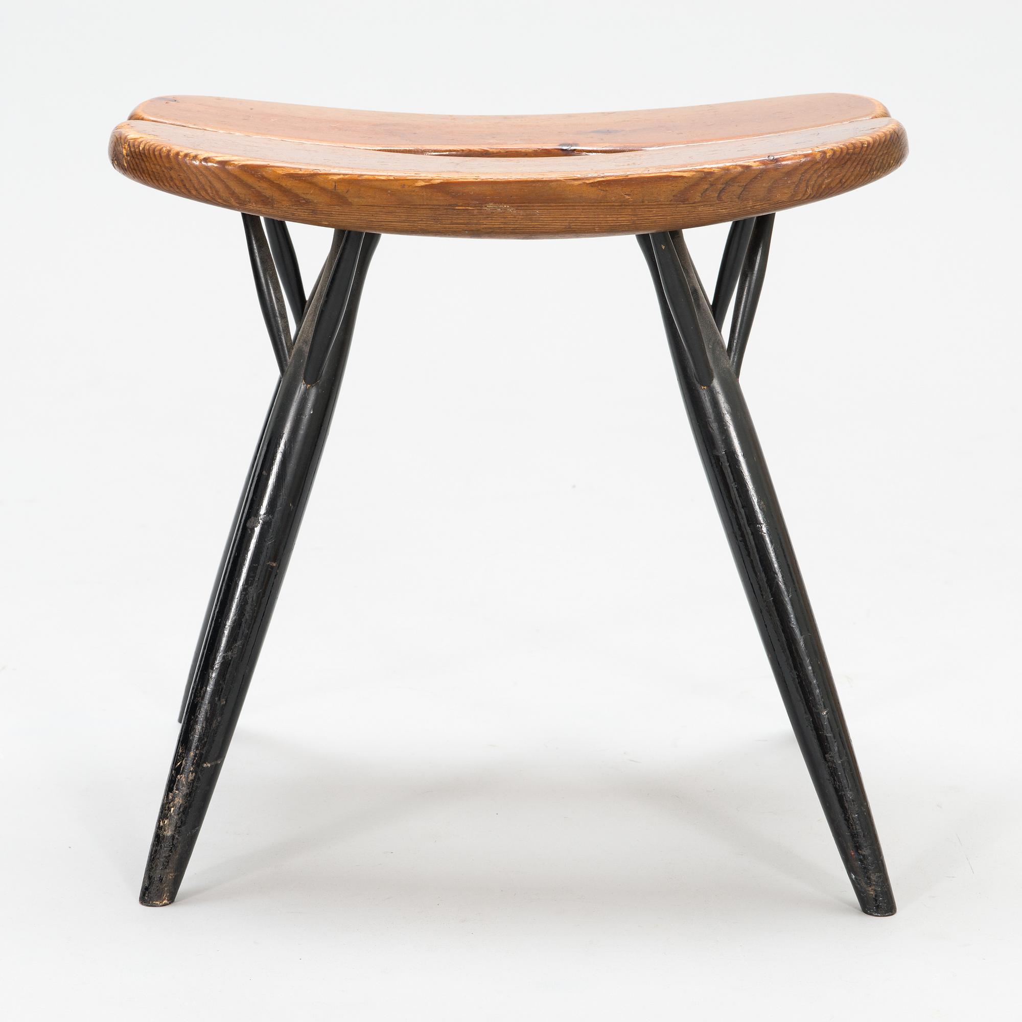 Ilmari Tapiovaara, a 1960/1970's 'Pirkka' stool for Laukaan Puu.