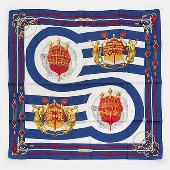 Hermès, scarf, "Chateaux d'Arriere".