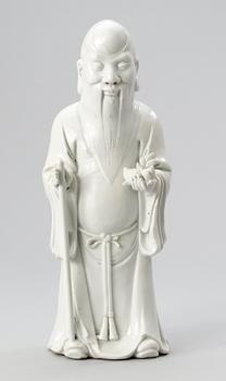 699. A blanc de chine figure of Sholaou, Qing dynasty.