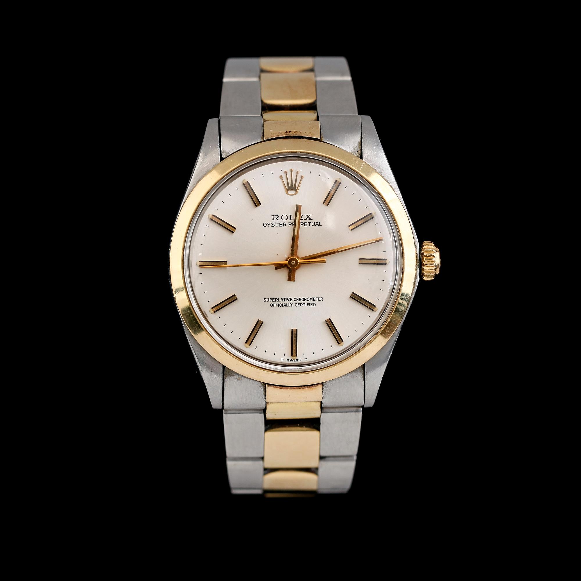 ARMBANDSUR, stål/guld på stål, Rolex, Oyster Perpetual, Superlative Chronometer Officially Certified.
