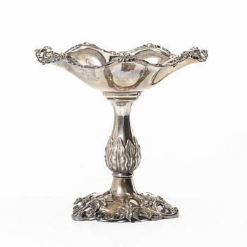 Gustaf Möllenborg, Feron, bowl on foot, silver, Stockholm, 1986.