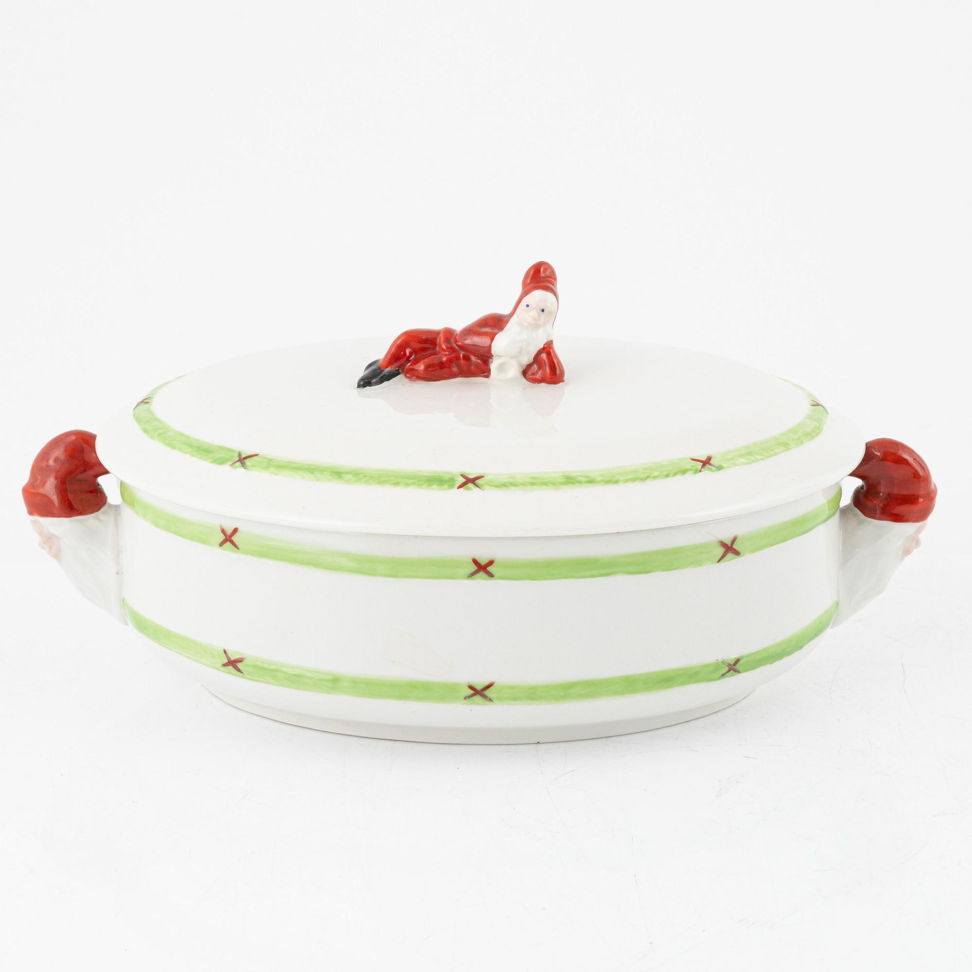 Julservis, 34 delar, porslin, "God Jul", Gustavsberg.