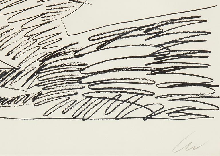 ANDY WARHOL, Silkscreen 1974, on Arches paper, signed with initials in pencil, and also signed and numbered 99/250 verso.