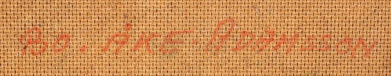 BO ÅKE ADAMSSON, olja på pannå, signerad a tergo.