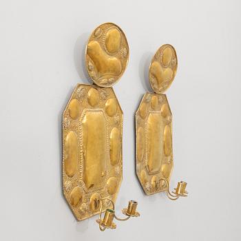 Ljusplåtar ett par Barock-stil 1900-talets första hälft.