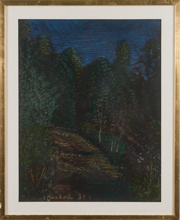 ALPO JAAKOLA, mixed media, signed and dated -76.