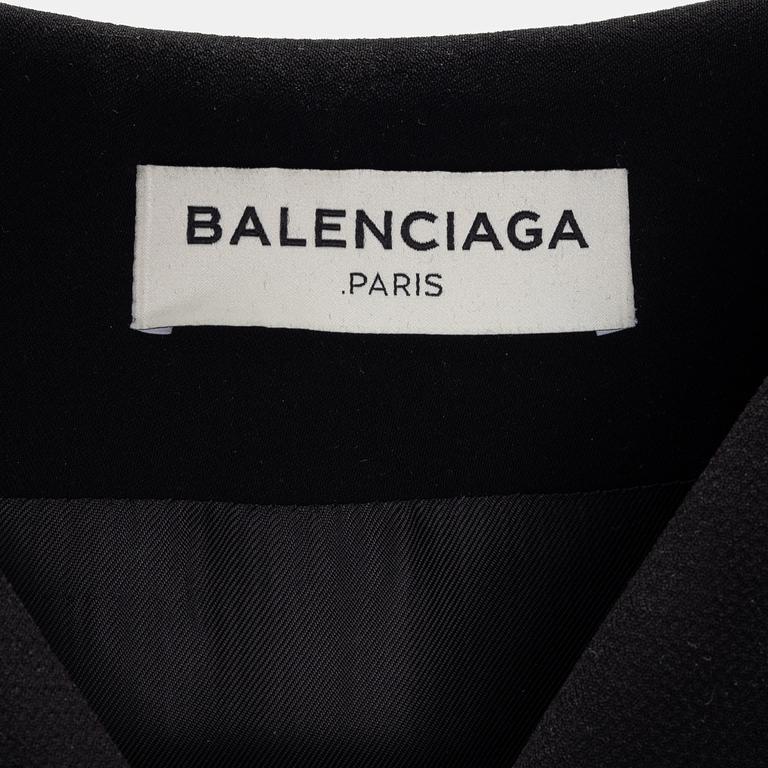 Balenciaga, a black coat, size 36.