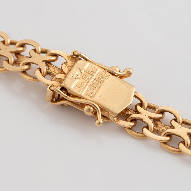 Collier, 18K gold, dosed x-link.