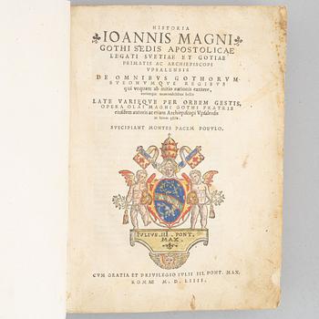 First edition of Johannes Magnus' Historia, 1554.