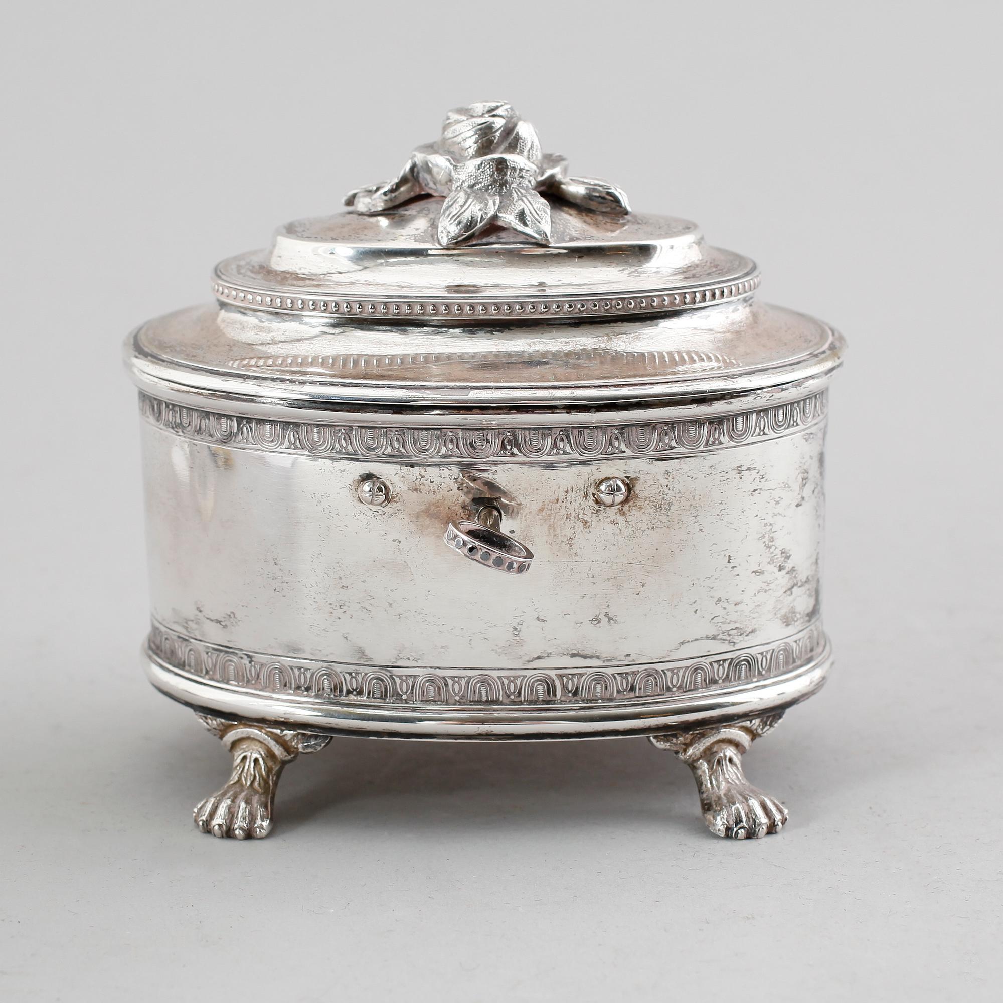 SOCKERSKRIN, silver, CFC, Stockholm 1949. Vikt ca 476 gram.