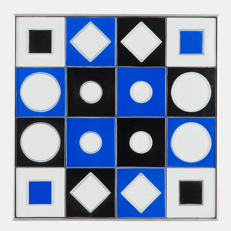Victor Vasarely, a relief, Rosenthal Studio Linie, Germany.