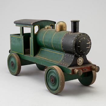 a painted wooden train from Nordiska Kompaniet, 1928.