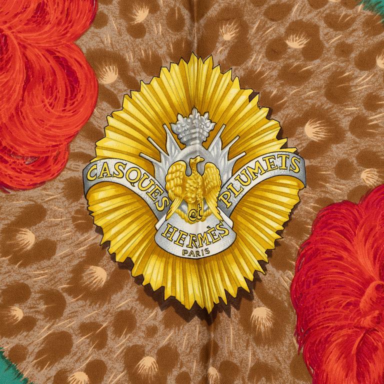 Hermès, scarf, "Casques et Plumets".