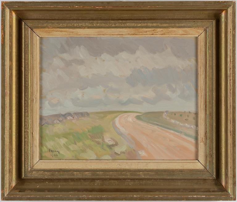 ARTHUR PERCY, oil on panel, signed and dated 1950.