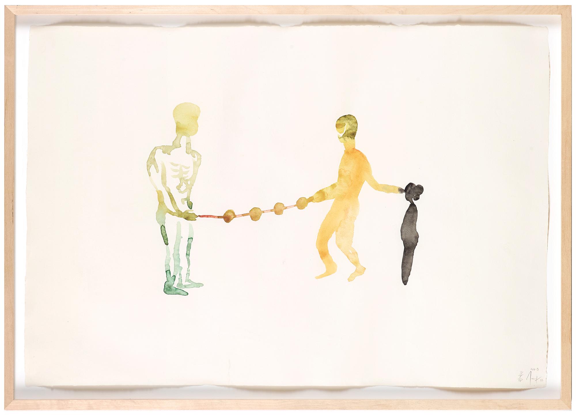 ULF ROLLOF, triptych, watercolour on paper, signed and dated 31/8/98.