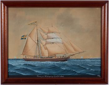 Lars Petter Sjöström, Kuttern "Fredrika" från Malmö.