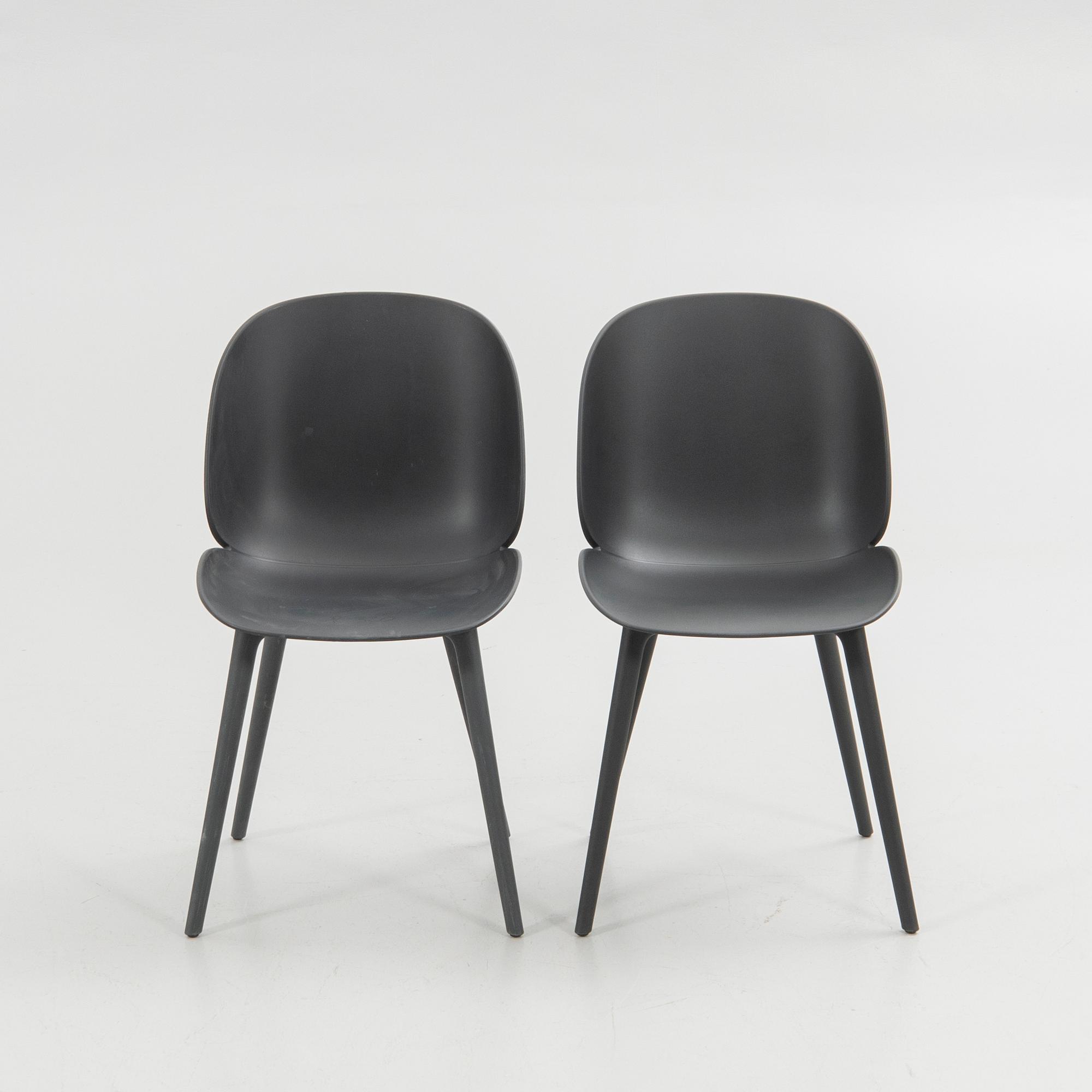 GamFratesi, chairs, 4 pcs, "Beetle Chair", Gubi, Denmark.