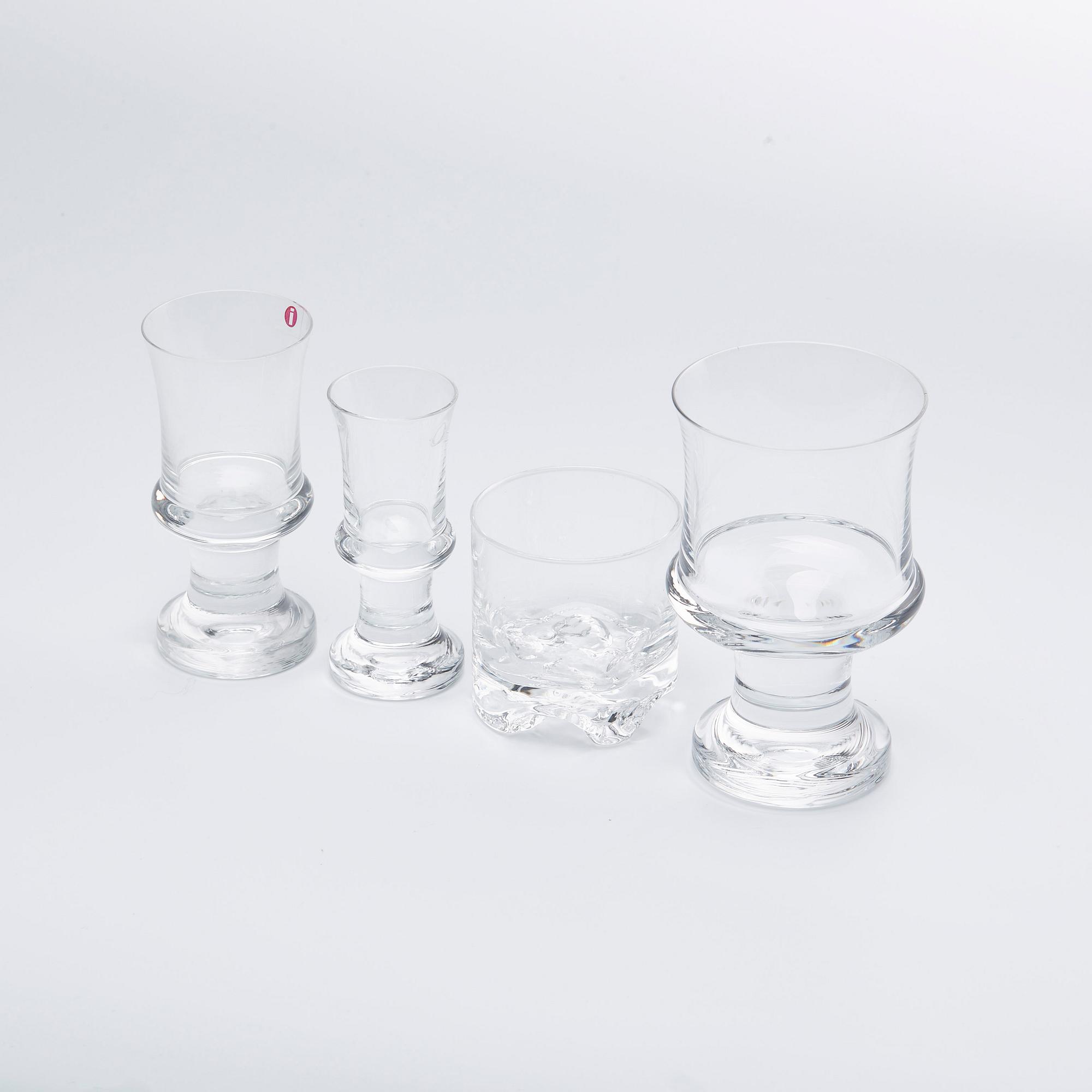 GLASSERVIS, 43 delar, Iittala, Finland.