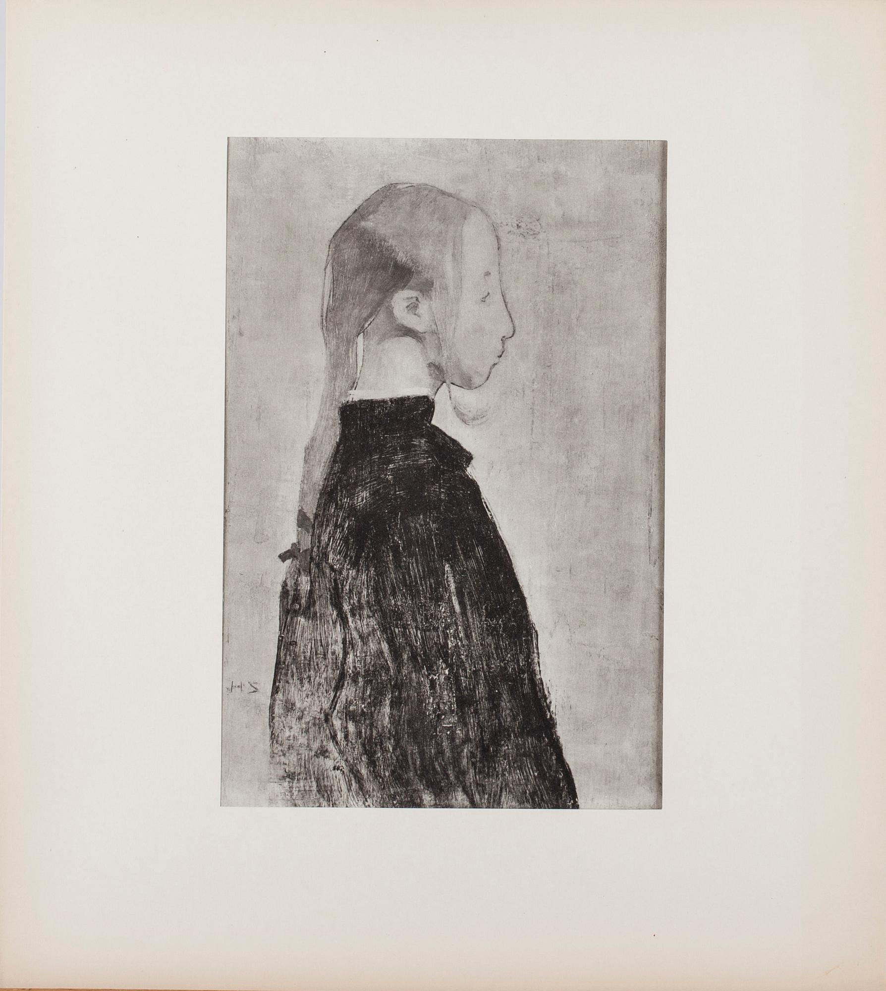 HELENE SCHJERFBECK, mapp med reproduktioner, Gotthard Johansson, numrerad 190/500, Nordisk Rotogravyr Stockholm 1945.