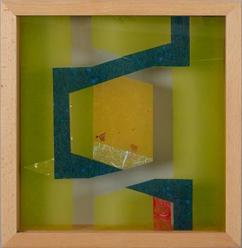 ANN MAKANDER, rispapper/plexiglas, sign och dat 91.