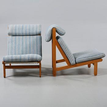 FÅTÖLJER, ett par, Bernt Petersen, Danmark. 1960/70-tal.