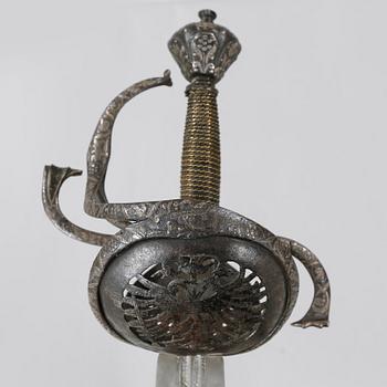 A sword, possible 17th century.