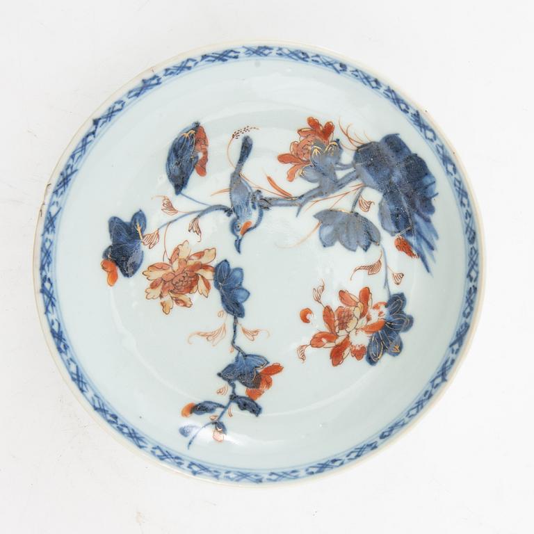 Cup with saucer and saucer two pieces China 18th century porcelain.