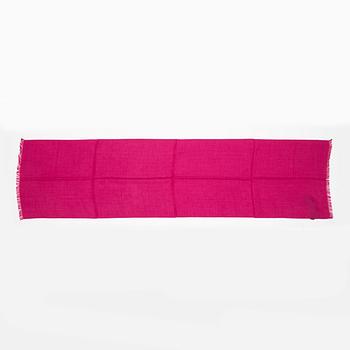 Gucci, a wool and silk mix 'GG' jaquard shawl.