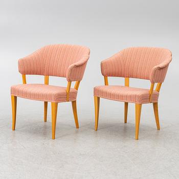 Carl Malmsten, A pair of armchairs "Lata Greven", second half of the 20th century.