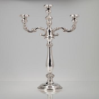 KANDELABER, 13L silver. Österrike-Ungern 1852. Vikt 652 g.