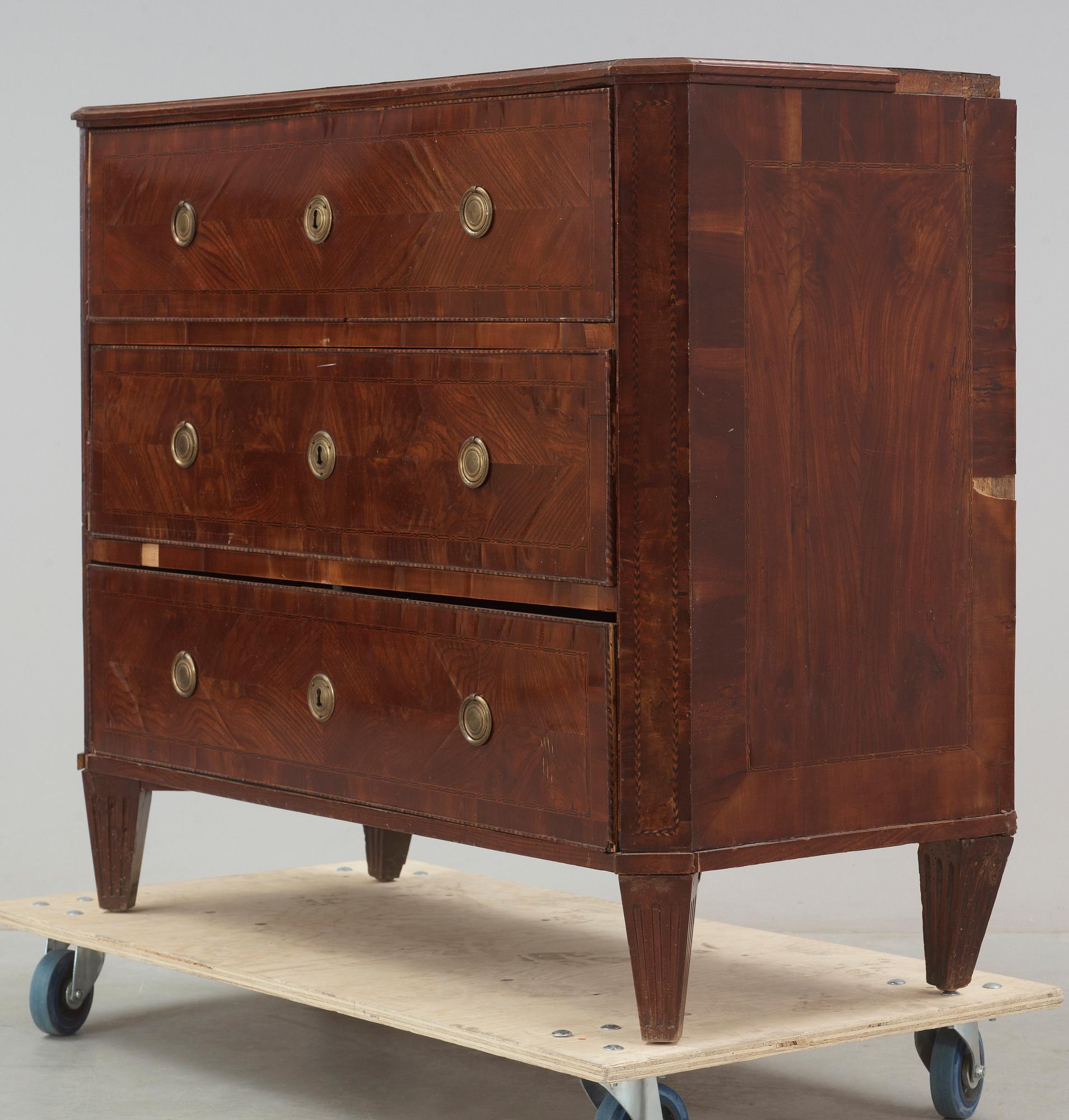 BYRÅ, gustaviansk, sent 1700-tal.