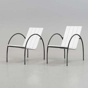 A SET OF TWO JONAS BOHLIN "LIV" ARMCHAIRS, Jonas Bohlin Design Stockholm. The model designed in 1997.