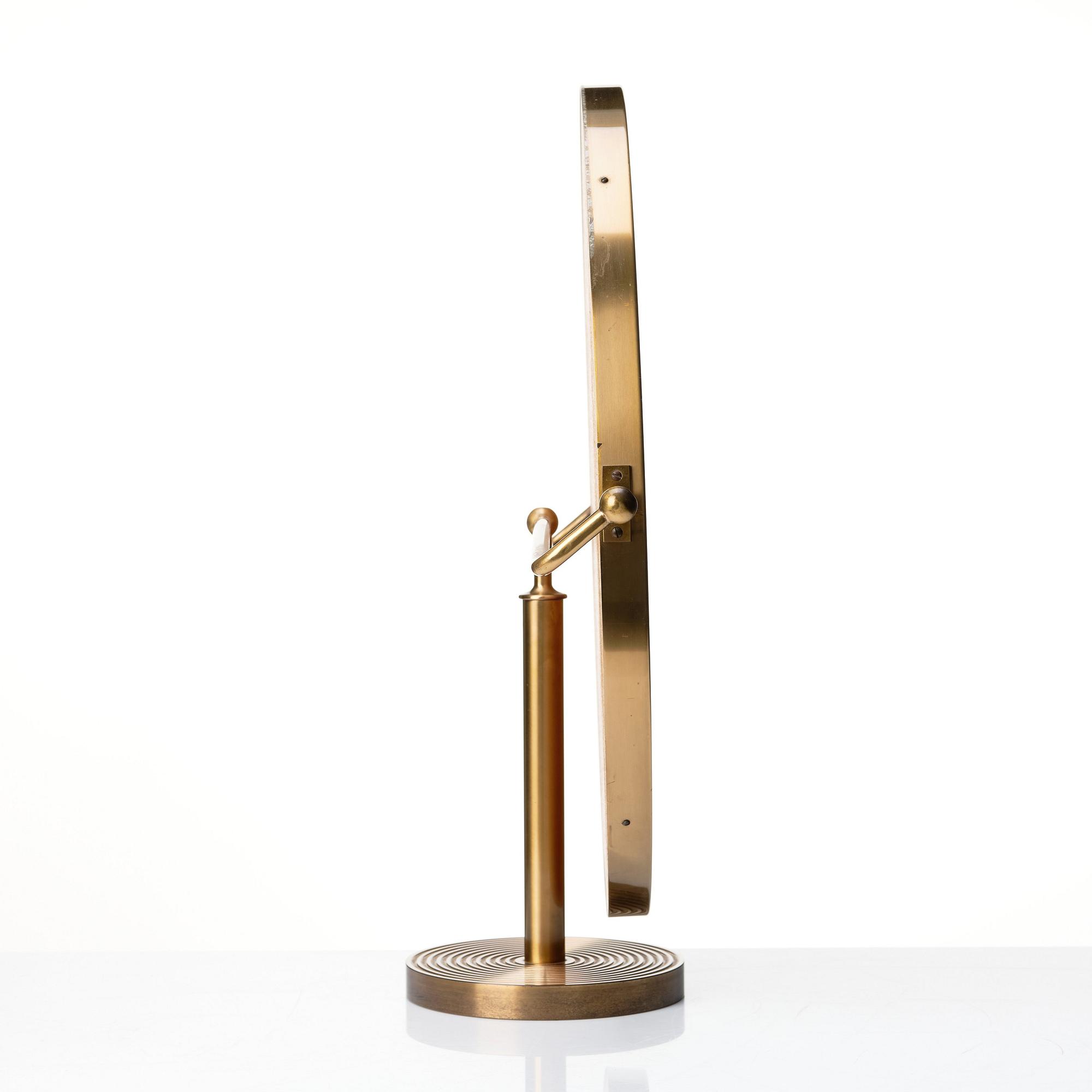 Josef Frank, Josef Frank, a brass table mirror, model '2214', Svenskt Tenn, Sweden.