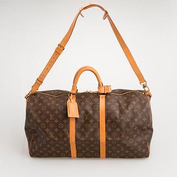 LOUIS VUITTON, Keepall 55 Bandoulière WEEKEND BAG.