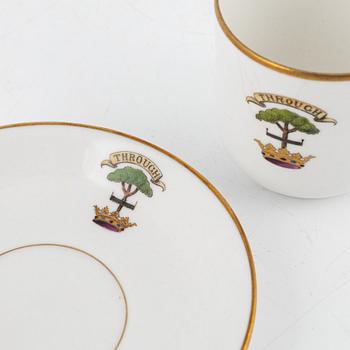 A 82 piece porcelin dinner service, France. With the Hamilton family coat of arms.