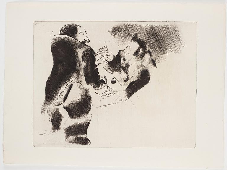 MARC CHAGALL, 71 st etsningar ur upplagan om 285 exemplar på Arches/MBM/J. Perrigot-papper, 1923-1948.