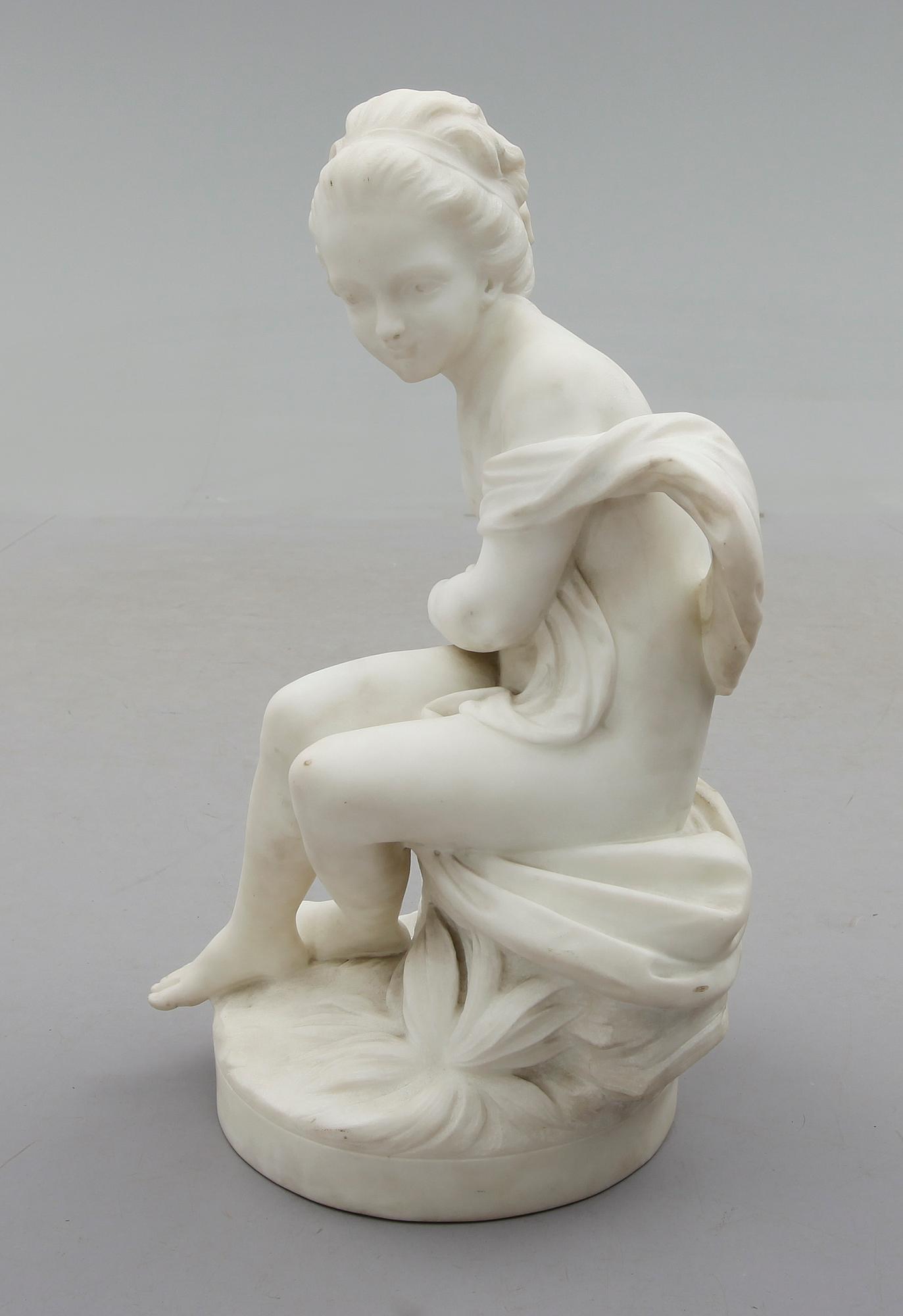 SKULPTUR, marmor, 1800-/1900-tal.