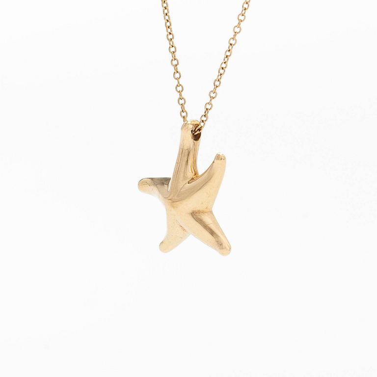 Tiffany, Elsa Peretti, an 18K gold 'Starfish' necklace.